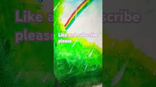 Ring painting rainy day panting panting easy rainbow pantingart craft and artist priyanshi [upl. by O'Connell]