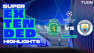 SUPER EXTENDED HIGHLIGHTS  Sporting Lisboa vs Manchester City  UEFA Champions League 202425  J4 [upl. by Nossah103]