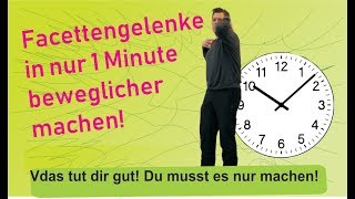 Facettengelenke in 1 Minute beweglicher machen [upl. by Tarrah]