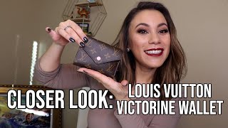 Louis Vuitton Victorine Wallet  CLOSER LOOK [upl. by Aissatan]