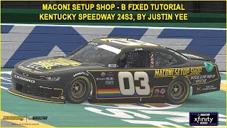 iRacing Xfinity B Fixed Kentucky Guide to Qualifying and Race 24S3 [upl. by Akyre90]