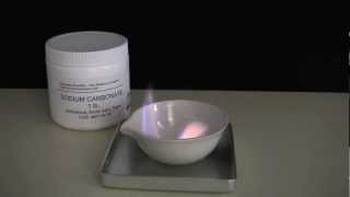 Burn Sodium Carbonate For Yellow Flames [upl. by Sheelagh]