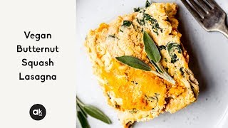 Vegan Butternut Squash Lasagna with Garlic Tahini Tofu Cream [upl. by Barren]