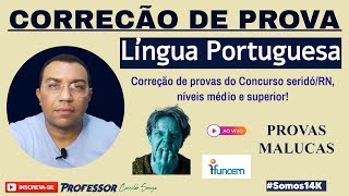 Prof Cassildo Souza  Correção de Prova  Conc SERIDÓRN Médio e Superior FUNCERN  anulação [upl. by Cardon]