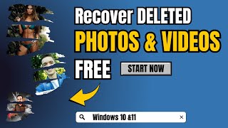 Recover Permanently DELETED Photos amp Videos FREE 2024 Windows PC amp Laptop [upl. by Rubina89]