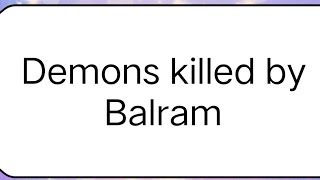 Demons killed by Balram No sound used balram shorts [upl. by Yblok]