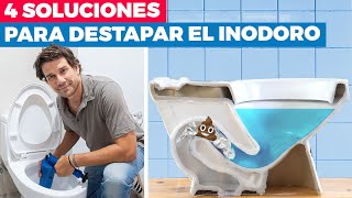 4 soluciones para destapar el inodoro [upl. by Toms651]