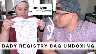 Amazon Baby Registry Welcome Box  Amazon Registry Review and Unboxing [upl. by Tana]