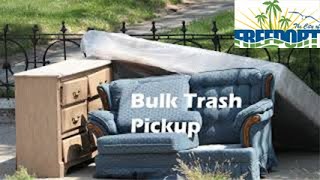 Bulk Trash pickup schedule [upl. by Yttel]