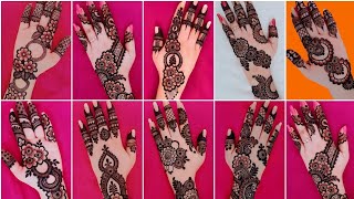 🔥Top Very easy arabic mehndi design for handsSimple mehndi designmehendi ke designs [upl. by Anyat]