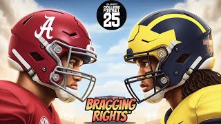 College Football 25  2 Alabama vs 4 Michigan  Bragging Rights Series Week 4 Matchup [upl. by Nileak927]