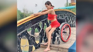 Pretty Paraplegic Girl Trying to Walk 1 [upl. by Leanna]