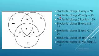 Probability and Statistics Course  Lesson 4  Union of Three NonMutually Exclusive Events [upl. by Iliam]