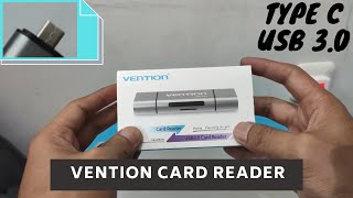 UNBOXING VENTION CARD READER ALL IN 1 MICRO USB 30 TYPE C OTG  TRANSFER RATE BESAR [upl. by Deana]