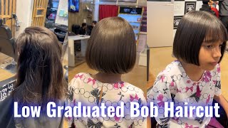 How to  Low Graduated Bob haircut  Child ￼Bob haircut  short Haircut Tutorial  Bob haircut sikhe [upl. by Inama]