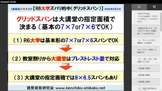 １級建築士 R6大学これが出る（YouTube総括1 （大学ズバリ的中①））（19分） [upl. by Fiske]