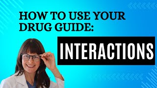 How to use your Drug Handbook Interactions pharmacology [upl. by Fabri445]