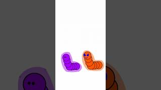 Purple Worm VS Orange Worm And Your Allies countryballs shorts [upl. by Mayrim]