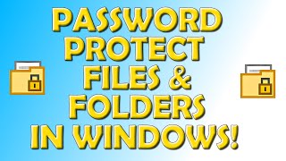 Encrypt and Password Protect Files in Folders in Windows [upl. by Aicekat761]