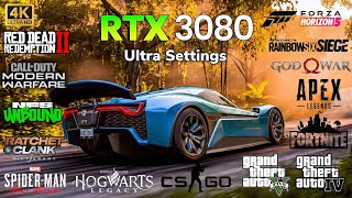 RTX 3080 10GB  Test in 65 Games in 2024  4K Ultra Settings RTX ON  DLSS ON [upl. by Ellenehc6]