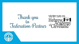 Recognizing Our Partner Hebrew Academy of Cleveland [upl. by Dranek]