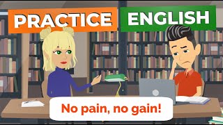 Easy to Learn English Speaking Practice  Shadowing English Conversation Listening [upl. by Enomis]