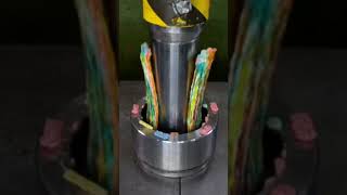 Reeses Chocolate Vs 😱Hydraulic Press hydraulicpress satisfying canEarining😱 [upl. by Wylde848]