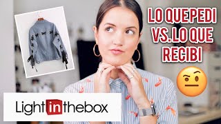 LO QUE PEDÃ VS LO QUE RECIBÃ  HAUL de ROPA CHINA  LIGHT IN THE BOX  Flo Pereira [upl. by Bili]