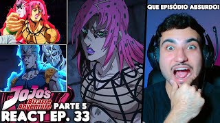 DIAVOLO REVELADO POLNAREFF VS DIAVOLO FOI INSANO React JoJos Bizarre Adventure Parte 5 EP 33 [upl. by Kendrick]