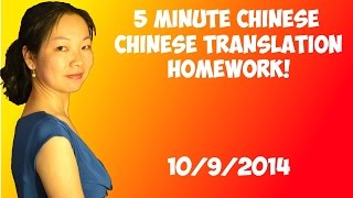 Chinese Translation Homework English to Chinese [upl. by Aran329]