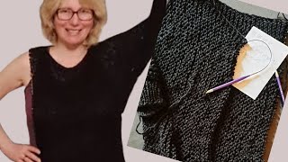 Pullover quer stricken Schritt für Schritt Anleitung [upl. by Kyla86]