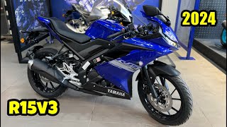 2024 Yamaha r15 Version3 New Model Full Review Video  2024 Yamaha r15 v3 [upl. by Matilde]