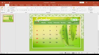 PowerPoint Training How to Make a Calendar With Pictures in PowerPoint [upl. by Amarillis132]