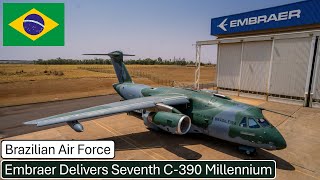 Embraer Delivers Seventh C390 Millennium  Brazilian Air Force [upl. by Arihsan]