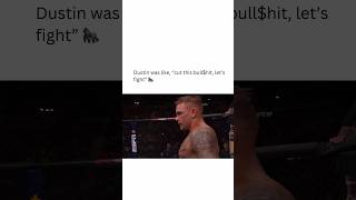 Lets fight is what they mean 🧗🏻 youtube mma ufc joerogan dustinpoirier [upl. by Hamachi]