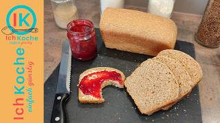 Super Fluffig amp Einfach Vollkorntoastbrot in nur 3 Stunden Perfekt für Frühstück amp Co [upl. by Ahselat]