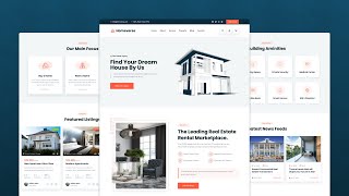 Creating a React based real estate website template using reactbootstrap [upl. by Julissa34]