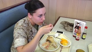 US Marines Mess Hall – What Marines Eat at MCAS Iwakuni Japan [upl. by Ebert]