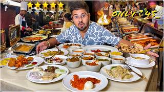 Trying UNLIMITED Luxury Food Buffet  Street Food India  Best Veg Food [upl. by Trix967]