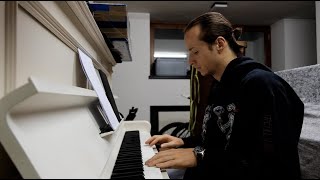 Day 10 of Playing Howls Moving Castle on the Piano  Beginner Playing Piano [upl. by Zetniuq]