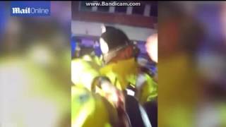 Police officer appears to punch man during an arrest in Hereford [upl. by Alvera]