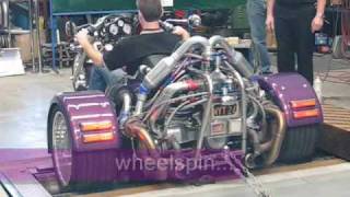 Leons Twin Turbo VW Powered Trike on the Dyno [upl. by Fitzhugh]