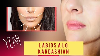 Tutorial definitivo de labios voluptuosos labios a lo Kardashian [upl. by Aihtennek]