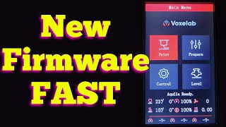 Alexs Firmware On Voxelab Aquila FAST [upl. by Joella76]