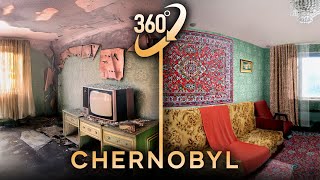 Chernobyl before and after the disaster in 360° video VR Pripyat recovery animation [upl. by Rolf361]