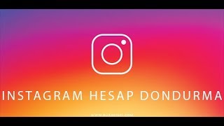 Telefondan Instagram Hesap Dondurma [upl. by Ishmael502]