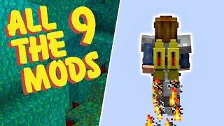 All The Mods 9 Modded Minecraft EP4 Iron Jetpacks and Mob Grinding Utils Mob Farms [upl. by Curr]