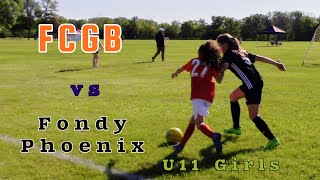 U11 Girls Soccer FCGB vs Fondy Phoenix at Winnebago County Park 06 09 24 [upl. by Sterner98]