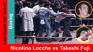 Nicolino Locche vs Takeshi Fuji Widescreen Fight Last Round amp Technical Knockout  Boxing Match [upl. by Haet]