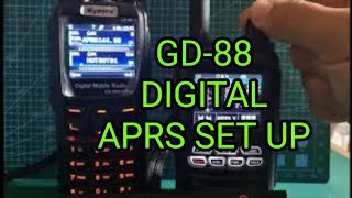 GD88 APRS Set Up DIGITAL [upl. by Angus]